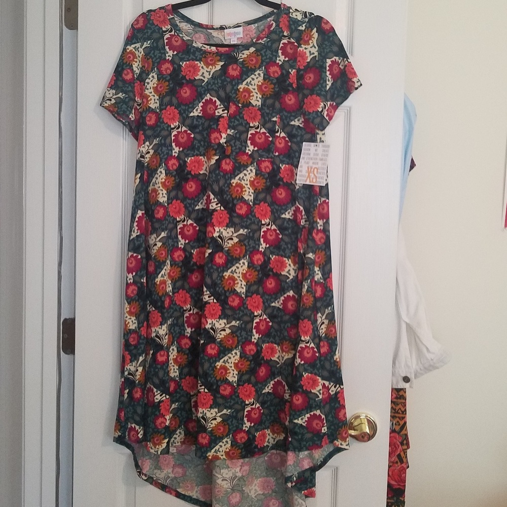 XS Carly dress w/floral pattern